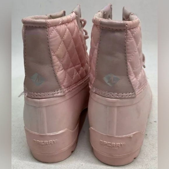 Sperry Saltwater Quilted Port Boots Youth Size 6 Pre-owned Exc MSRP $75 - Picture 5 of 7